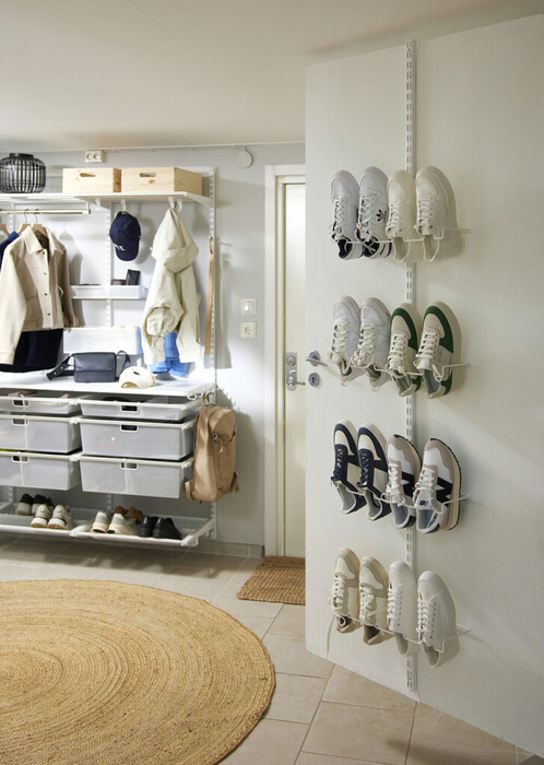 Skoställ Mittupphängt Vit Elfa